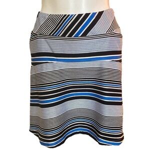 Tail Blue Black Striped Golf Skort Size L
